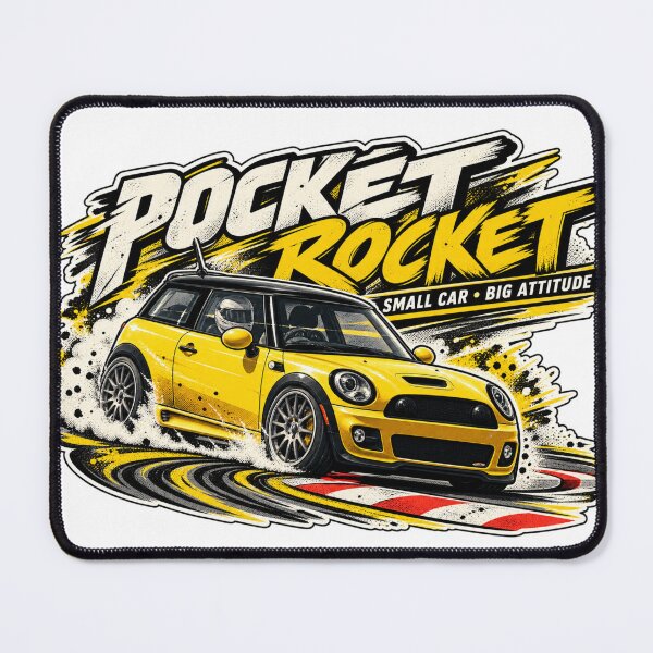 Item preview, Pocket Rocket Retro Racing Art designed and sold by TeeFuel.