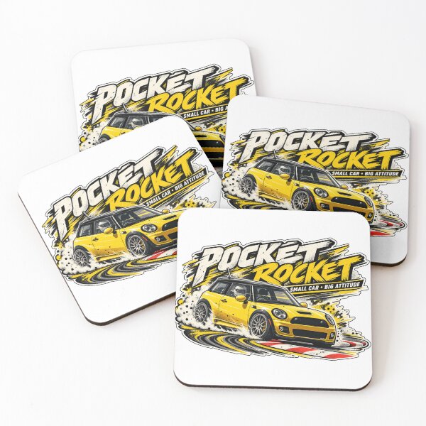Item preview, Pocket Rocket Retro Racing Art designed and sold by TeeFuel.