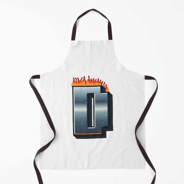 Item preview, Flaming Steel Letter D — Pixel Art Initial designed and sold by uncoXab.