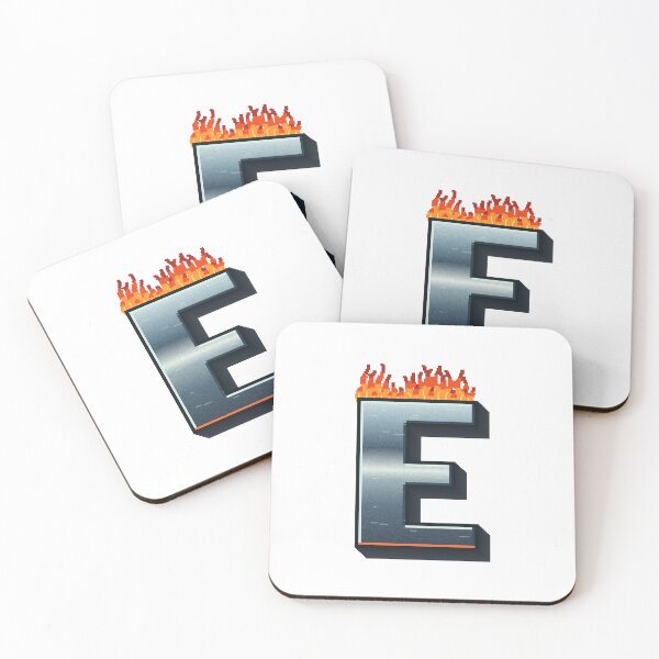 Item preview, Flaming Steel Letter E — Pixel Art Initial designed and sold by uncoXab.
