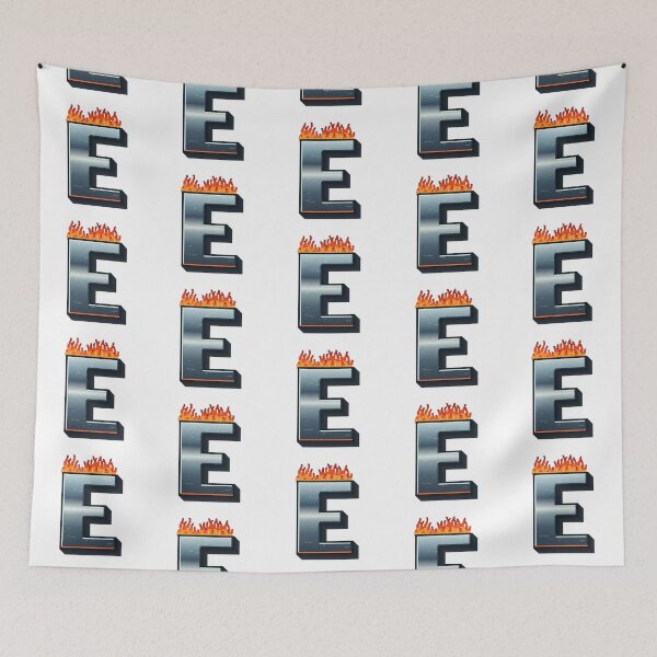 Item preview, Flaming Steel Letter E — Pixel Art Initial designed and sold by uncoXab.