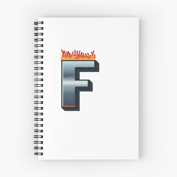 Item preview, Flaming Steel Letter F — Pixel Art Initial designed and sold by uncoXab.