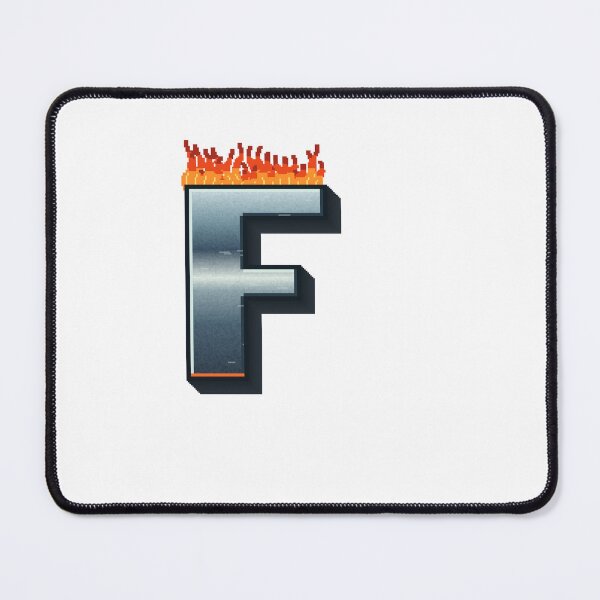 Item preview, Flaming Steel Letter F — Pixel Art Initial designed and sold by uncoXab.