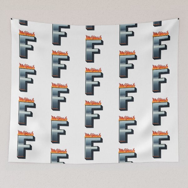 Item preview, Flaming Steel Letter F — Pixel Art Initial designed and sold by uncoXab.