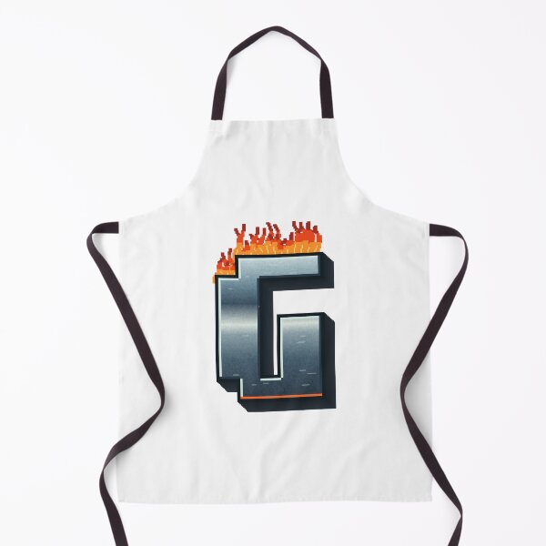 Item preview, Flaming Steel Letter G — Pixel Art Initial designed and sold by uncoXab.