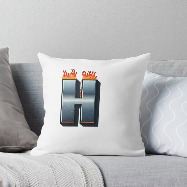 Item preview, Flaming Steel Letter H — Pixel Art Initial designed and sold by uncoXab.
