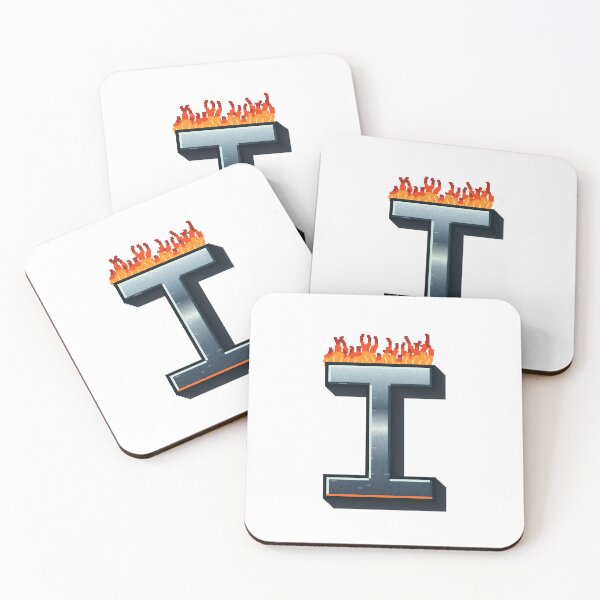 Item preview, Flaming Steel Letter I — Pixel Art Initial designed and sold by uncoXab.