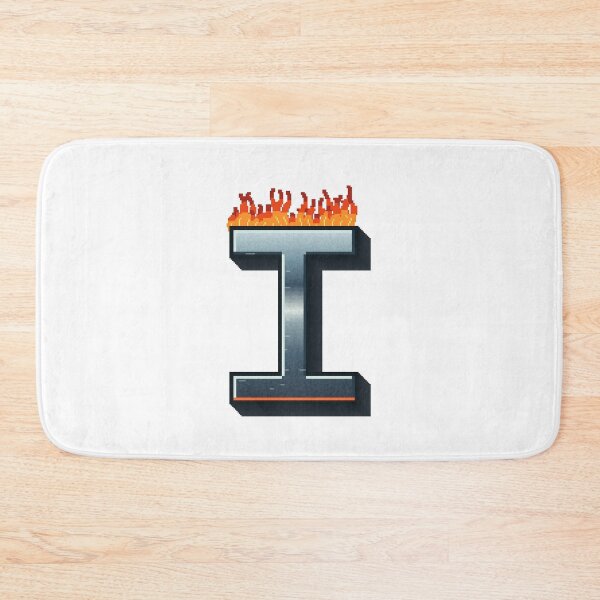 Item preview, Flaming Steel Letter I — Pixel Art Initial designed and sold by uncoXab.