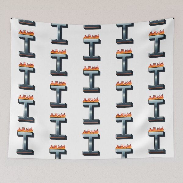 Item preview, Flaming Steel Letter I — Pixel Art Initial designed and sold by uncoXab.