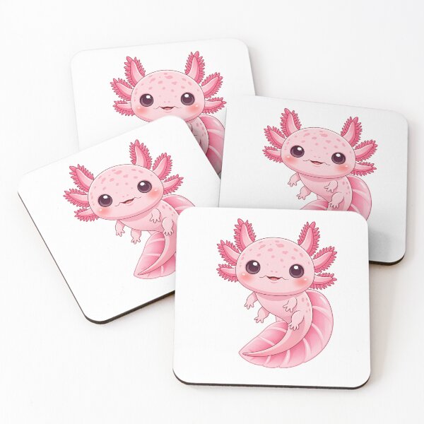 Item preview, Cute Pink Axolotl Kawaii designed and sold by NostalgiaPop77.