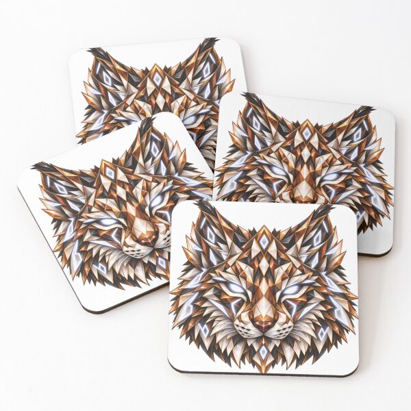 Item preview, Mystic Lynx Mask / Prism Animal Mask Collection designed and sold by ValentynaTyshenkoArt.
