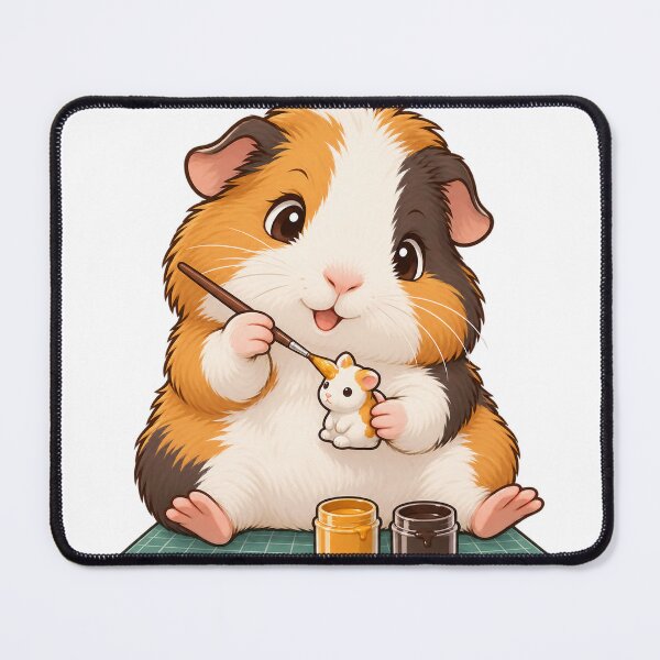 Item preview, Miniature-Painting Guinea Pig designed and sold by CozyMigo.
