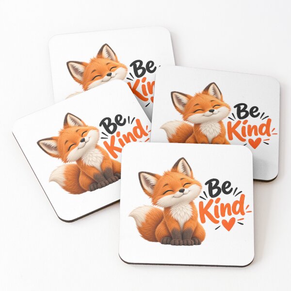 Item preview, Cute Fox Be Kind – Kawaii Woodland Animal Art designed and sold by Vayro cartoons.