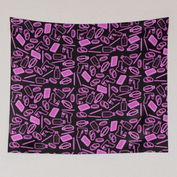 Item preview, Neon Pink Cell Culture Pattern designed and sold by emmacatwheels.