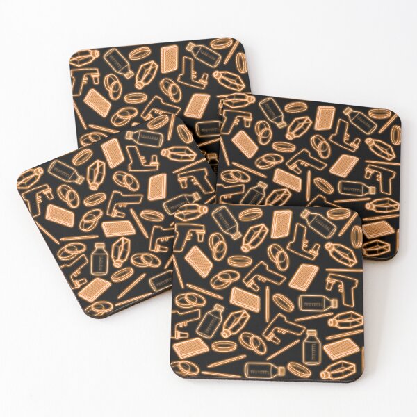 Item preview, Neon Orange Cell Culture Pattern designed and sold by emmacatwheels.
