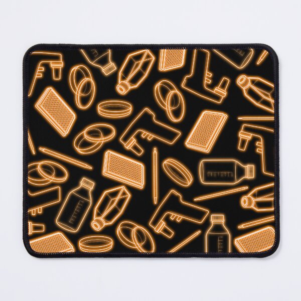 Item preview, Neon Orange Cell Culture Pattern designed and sold by emmacatwheels.