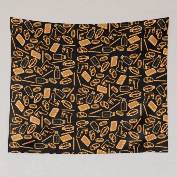 Item preview, Neon Orange Cell Culture Pattern designed and sold by emmacatwheels.