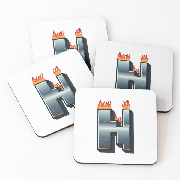Item preview, Flaming Steel Letter N — Pixel Art Initial designed and sold by uncoXab.