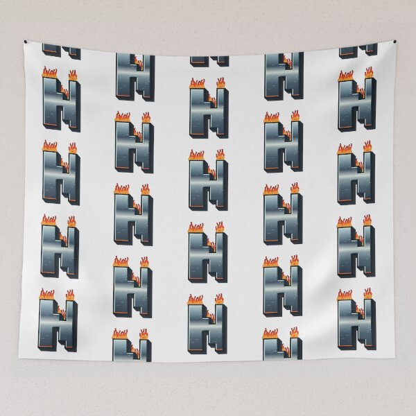 Item preview, Flaming Steel Letter N — Pixel Art Initial designed and sold by uncoXab.