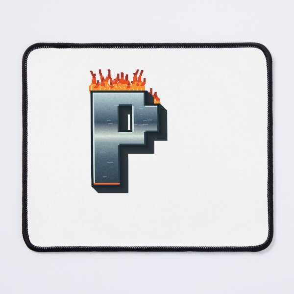 Item preview, Flaming Steel Letter P — Pixel Art Initial designed and sold by uncoXab.