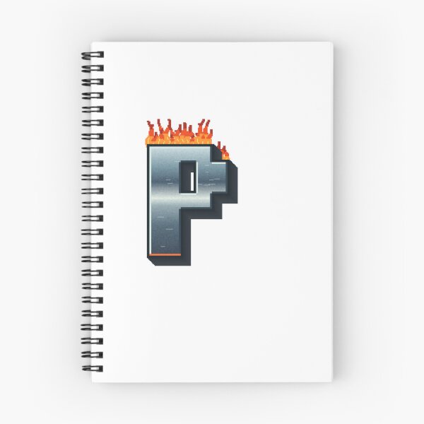 Item preview, Flaming Steel Letter P — Pixel Art Initial designed and sold by uncoXab.