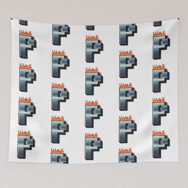 Item preview, Flaming Steel Letter P — Pixel Art Initial designed and sold by uncoXab.