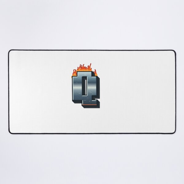 Item preview, Flaming Steel Letter Q — Pixel Art Initial designed and sold by uncoXab.