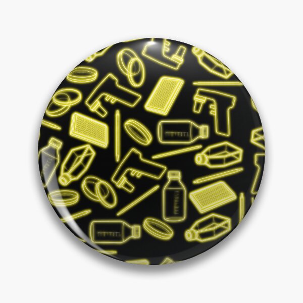 Item preview, Neon Yellow Cell Culture Pattern designed and sold by emmacatwheels.