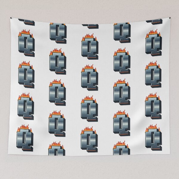Item preview, Flaming Steel Letter Q — Pixel Art Initial designed and sold by uncoXab.