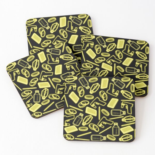 Item preview, Neon Yellow Cell Culture Pattern designed and sold by emmacatwheels.
