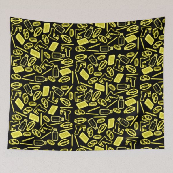 Item preview, Neon Yellow Cell Culture Pattern designed and sold by emmacatwheels.
