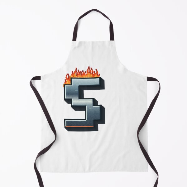 Item preview, Flaming Steel Letter S — Pixel Art Initial designed and sold by uncoXab.