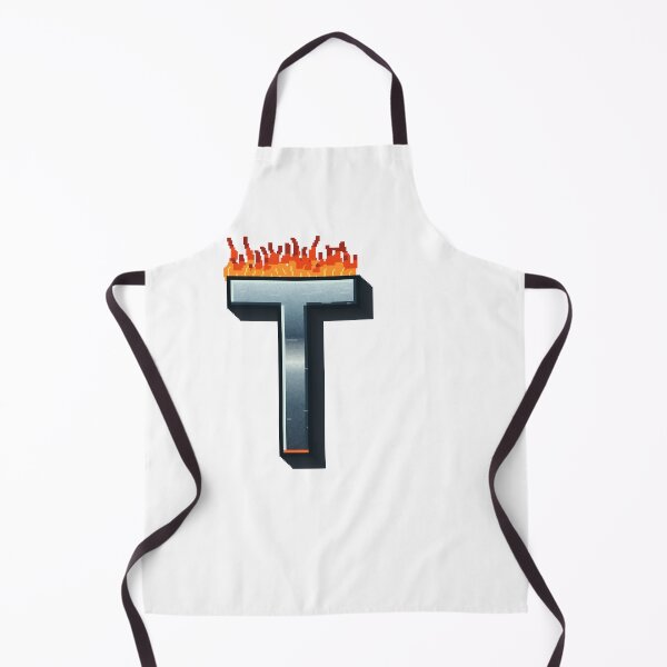 Item preview, Flaming Steel Letter T — Pixel Art Initial designed and sold by uncoXab.