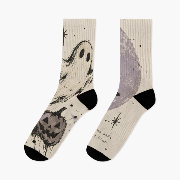 Item preview, Vintage Halloween Ghost Black Cat and Pumpkin designed and sold by sigmaartstudio.