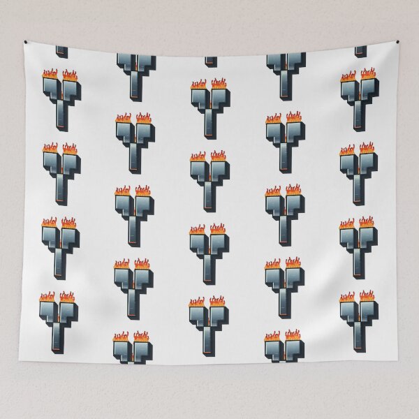 Item preview, Flaming Steel Letter Y — Pixel Art Initial designed and sold by uncoXab.