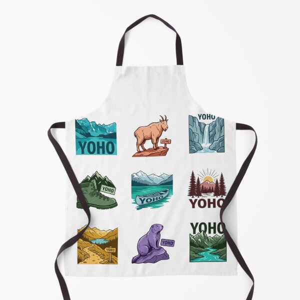 Item preview, Yoho National Park Retro Travel Sticker Sheet designed and sold by mood-draftsman.