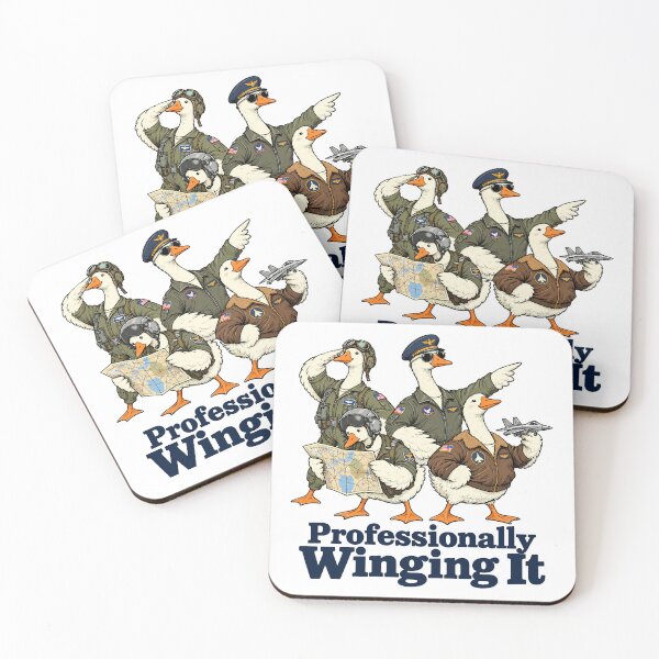 Item preview, Professionally Winging It Funny Pilot Goose Aviation designed and sold by roni-harbor.