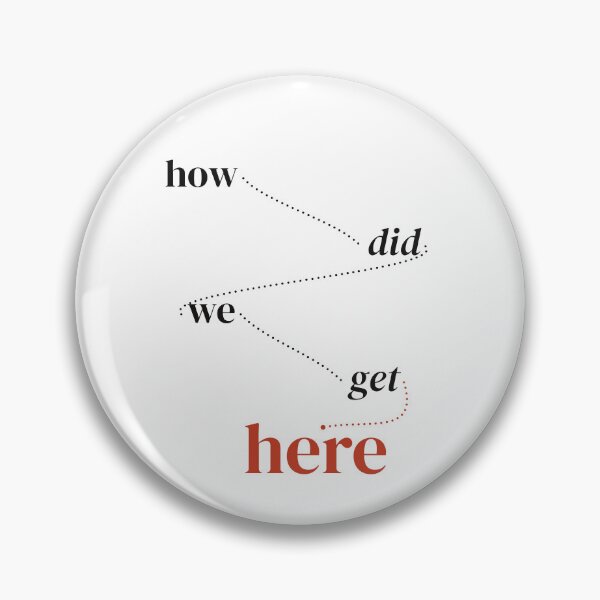 Item preview, How Did We Get Here Philosophy Typography Quote designed and sold by Tad & smidgen.