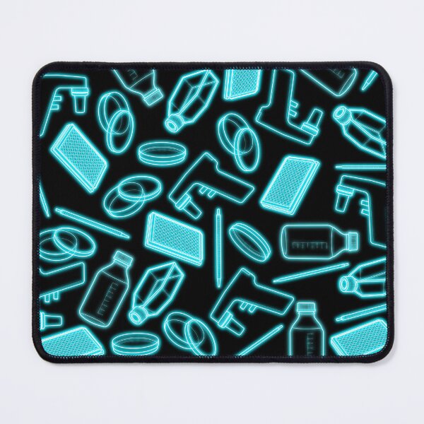Item preview, Neon Blue Cell Culture Pattern designed and sold by emmacatwheels.