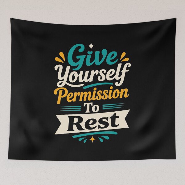 Item preview, Give Yourself Permission To Rest designed and sold by rejowan-arts.