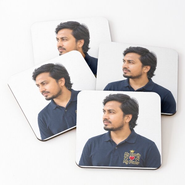 Item preview, My Family My Power Embroidered Polo designed and sold by AksNoor116.
