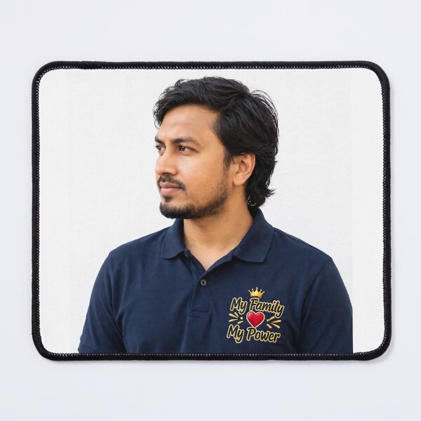Item preview, My Family My Power Embroidered Polo designed and sold by AksNoor116.