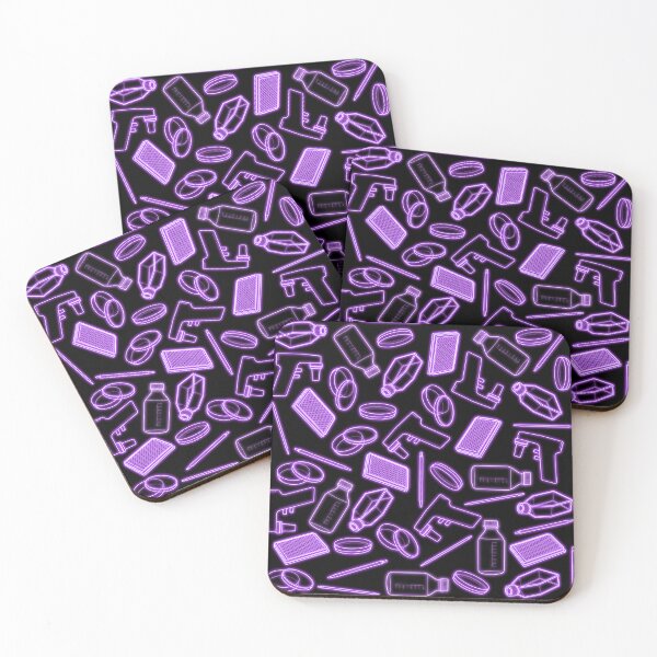 Item preview, Neon Purple Cell Culture Pattern designed and sold by emmacatwheels.