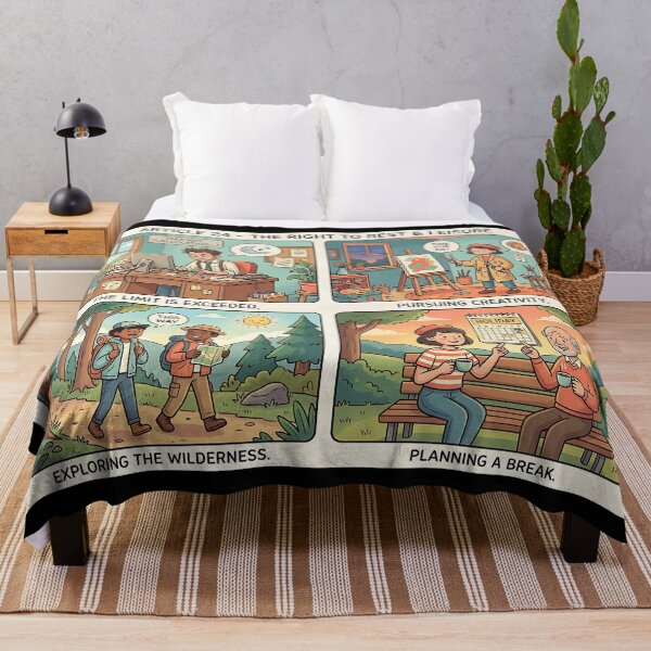Item preview, The right to rest is enshrined in law: work, art, nature, vacation designed and sold by Mianku | Für das Leben.