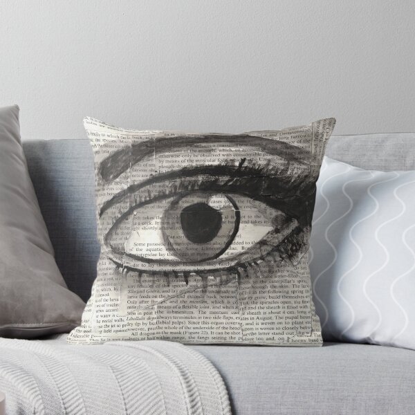 Item preview, Eye saw the news, eye painted on book pages designed and sold by thekittykanvas.
