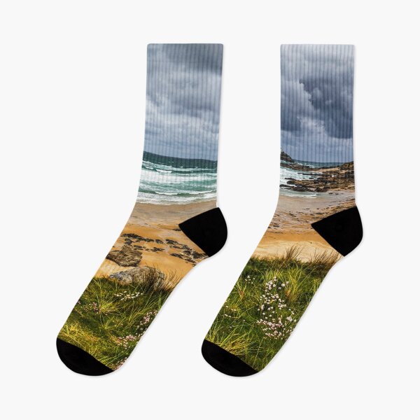 Item preview, Gwithian Beach Cornwall, Wild Coast and Godrevy Lighthouse designed and sold by Paul Thompson Photography.