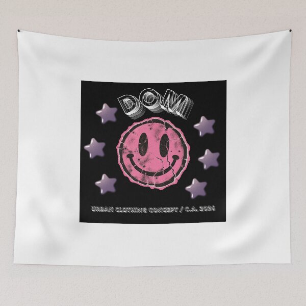 Item preview, Title: Retro Pink Smiley Streetwear – Urban Y2K Grunge Design designed and sold by Dombrand1.