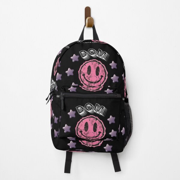 Item preview, Title: Retro Pink Smiley Streetwear – Urban Y2K Grunge Design designed and sold by Dombrand1.