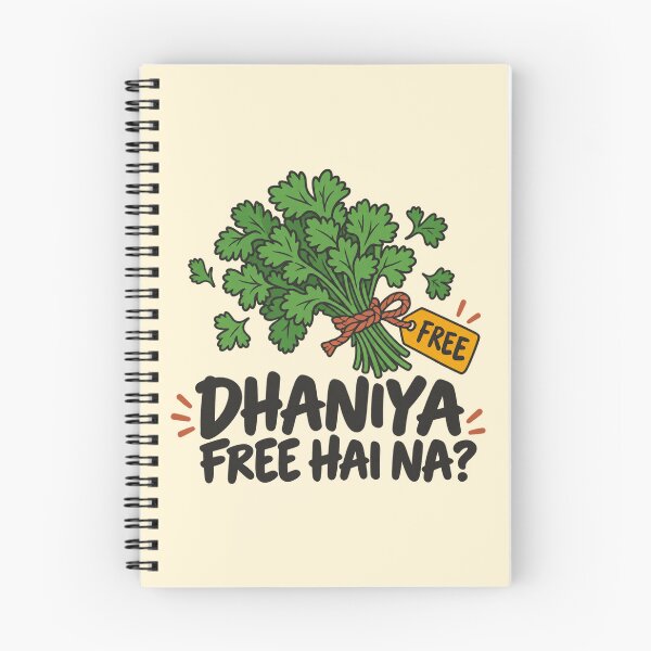 Item preview, Dhaniya Free Hai Na Funny Desi Mom Coriander Hinglish designed and sold by Fanverse Merchandise.