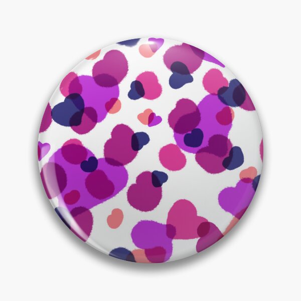 Item preview, Cute Pink Purple Layered Hearts Aesthetic Pattern designed and sold by SaraPixels.